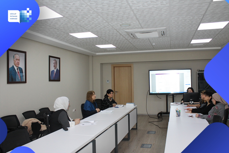 Dövlət İmtahan Mərkəzində 27 fevral 2023-cü il tarixində Azərbaycan dili və ingilis dili fənləri üzrə işçi qruplarının iclasları keçirilib