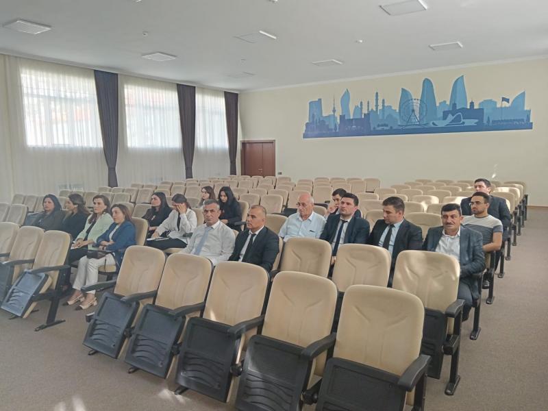 “Dövlət qulluğunda korrupsiyaya qarşı mübarizə və etik davranış qaydalarının praktiki tətbiqi məsələləri” mövzusunda təlim təşkil edilib