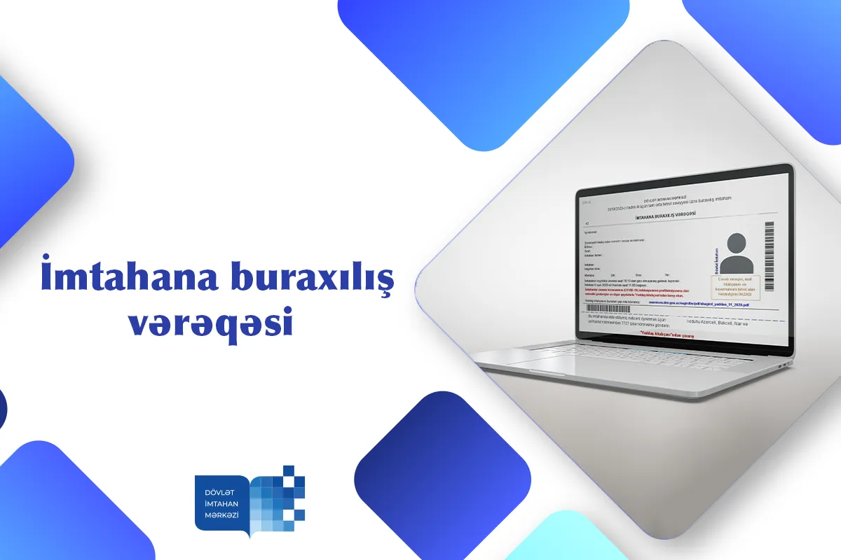 Rezidenturaya qəbul imtahanında iştirak edəcək namizədlər “İmtahana buraxılış vərəqəsi”ni ...