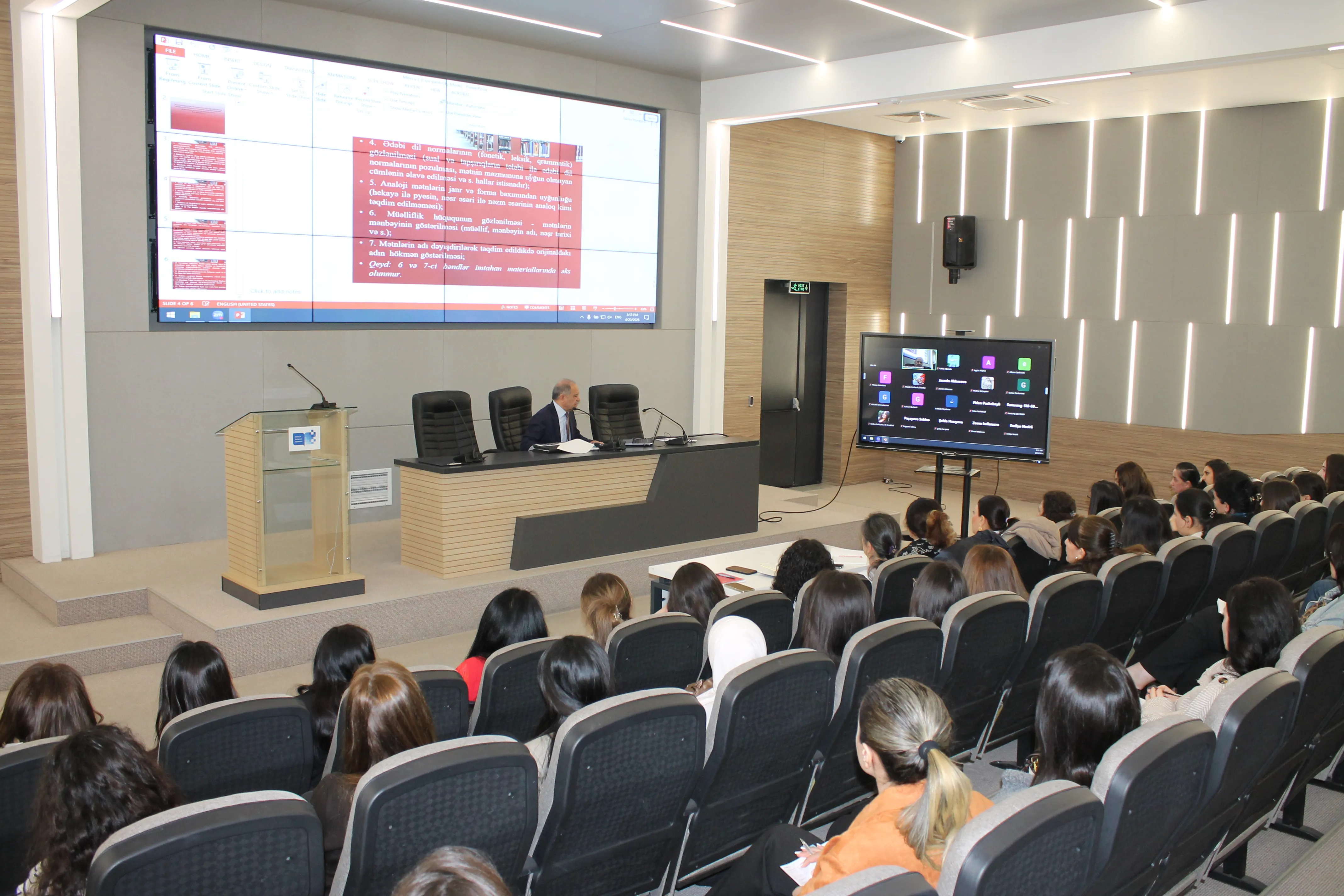 Aprelin 20-də Azərbaycan dili və informatika fənləri üzrə hazırlıq kursları keçirilib