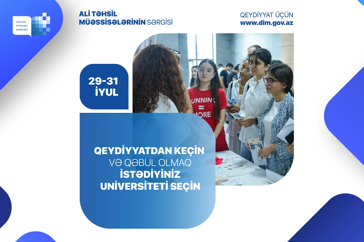 Dövlət İmtahan Mərkəzində ali təhsil müəssisələrinin sərgisi keçiriləcək